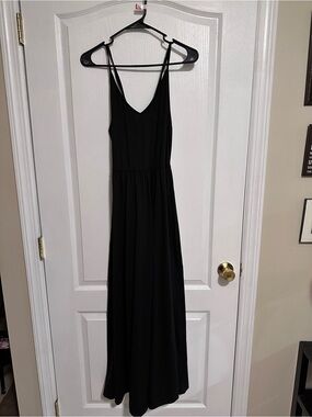 🖤✨ Finjani 3X Black Maxi Dress ✨ Crisscross Back Straps